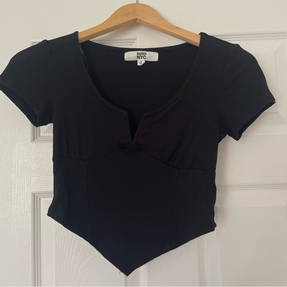 madden nyc black bandana shaped tee (S)